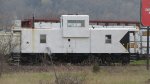 unmarked CP MoW transporter/ caboose at Aberdeen Yard 